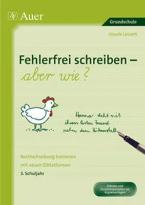 Zdjęcie produktu dla Fehlerfrei schreiben - aber wie? 3. Schuljahr