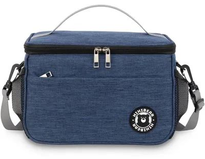 Immagine prodotto di Borsa termica piccola, 6,4 litri, portatile, isolata, pieghevole, blu
