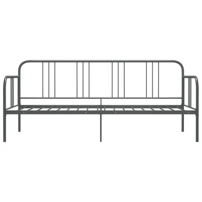 Obrázek produktu pro vidaXL Rozkládací pohovka Rám postele šedý kov 90x200 cm