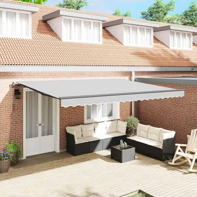 Immagine prodotto di vidaXL tenda da sole antracite 5 x 3 m in metallo