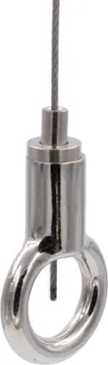 Produktbild von Drahtseilhalter / Gripper 20, Ring, für Drahtseil Ø1,5-2,0mm | vernickelt