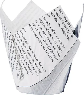 Produktbild von Pommestüten in Kronenform Zeitungsdesign (1100 Stück)