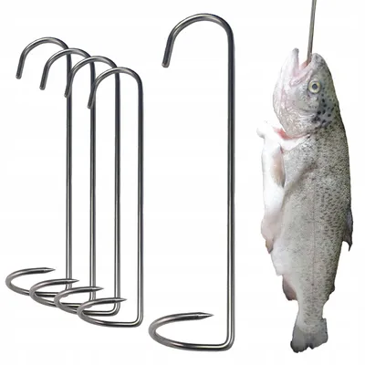 Obrázek produktu pro J.A. Stallux Háky na ryby šroubovací 16cm nerezové INOX