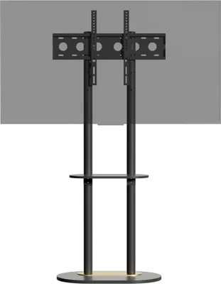 Produktbild von unho TV Ständer Standfuß Höhenverstellbar, TV Bodenständer mit 2 Ablagen aus Marmor, Universal Fernsehstand für 40"-75", VESA 600x400mm, bis Max 40kg,