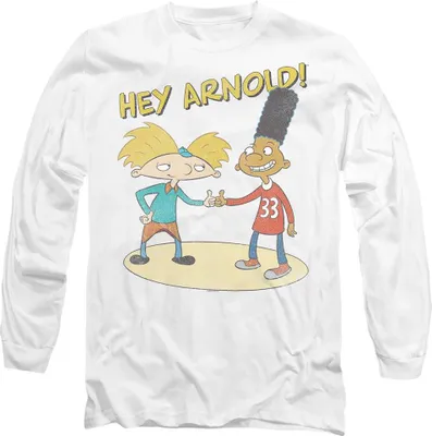 Image de Hey Arnold - T-shirt Homme/Femme Unie TV10808 (XL) (Blanc)