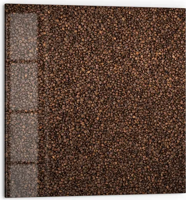 Produktbild von DEQORI Küchenrückwand Glas 60x60 cm 'Kaffeebohnenmeer' Spritzschutz Bad Rückwand Küche
