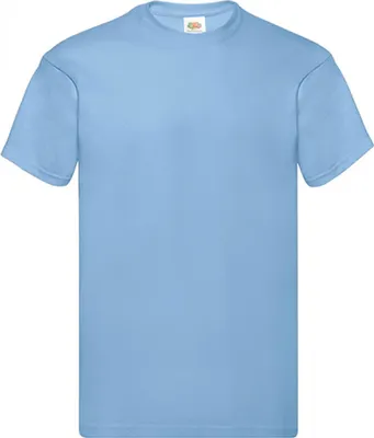 Produktbild von Fruit of the Loom 61-082-0 | Original Herren T-Shirt - Farbe: Sky Blue - Größe: L