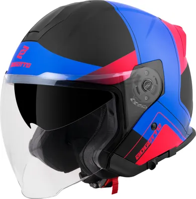 Immagine prodotto di Bogotto H586 Casco jet City-B, nero opaco/rosso/blu, XL