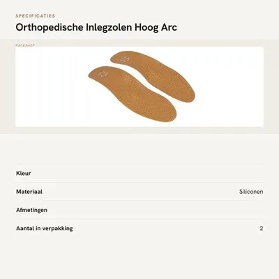 Produktbild von Orthopädische Inlegzehen mit hohem Unterstützungseffekt - Inlegzehen für Hielspoor - Inlegzehen für Plattfüße - Fußschmerzlindernde Inlegzehen - Mittenfuß Hielkissen