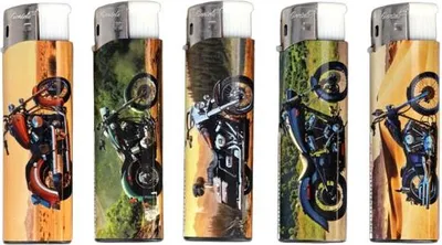 Immagine prodotto di Set di 5 accendini a gas piezoelettrici classici per motociclette
