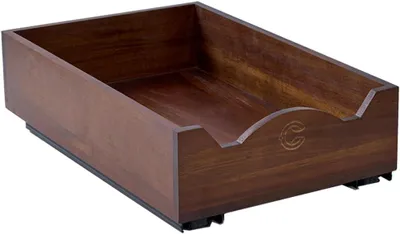 Immagine prodotto di Cassetto telescopico, ripiano estraibile, inserto per armadio in legno, stile vintage, 25 cm