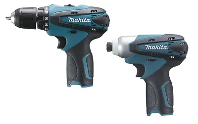 Produktbild von Makita LCT204J, Kabelloser Schlagbohrschrauber, Lithium-Ion (Li-Ion), 10,8 V, 2 Stück(e)