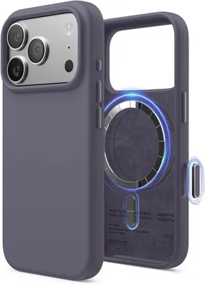 Immagine prodotto di Custodia in silicone Elago MagSafe per iPhone 17 Pro, viola scuro