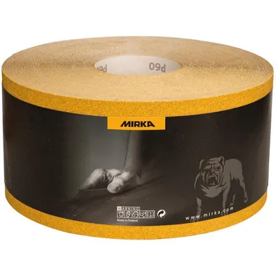 Produktbild von Mirka Schleifrolle Gold 115 mm Breite 50 m Länge Körnung P80