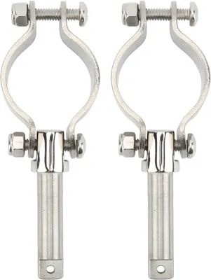 Produktbild von Stück robuste Bootsruderdollen, zum Anklemmen, aus Edelstahl 316, 1 3/8 Zoll bis 1 3/4 Zoll Innendurchmesser, für Meeresangeln und Bootfahren