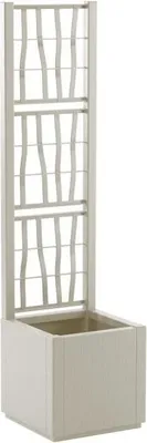 Immagine prodotto di Fioriera - ETHICA - Gesso - Quadrata con graticcio - 38 L -