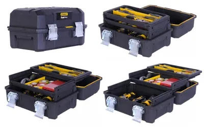 Werkzeugkiste STANLEY Cantilever 18" FatMax mit wasserdichtem Gehäuse