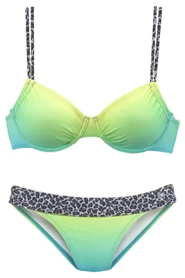 Produktbild von KangaROOS Bügel-Bikini türkis-grün Größe 42 Cup F