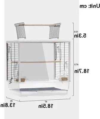 Immagine prodotto di Gabbia per uccelli - Trasportino per animali domestici - Con maniglia - Non specificato - Ideale per il trasporto di piccoli animali