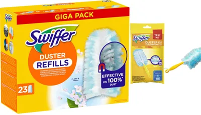 Produktbild von Swiffer Staubmagnet Starterset (Griff + 24 Tücher)