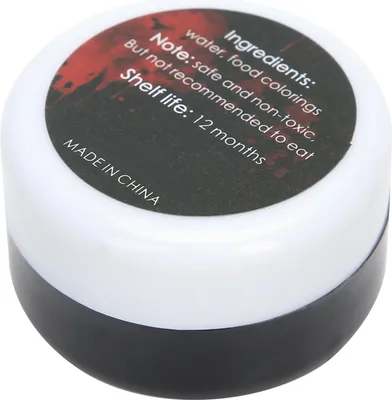 Zdjęcie produktu dla Krew do makijażu Kostium na Halloween Rana sceniczna Blizna Sztuczna krew Efekt specjalny Krew do makijażu