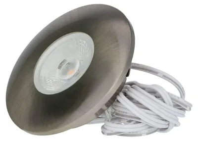 Produktbild von hoftronic LED Einbaustrahler 3W 2700K IP44 Edelstahl flach