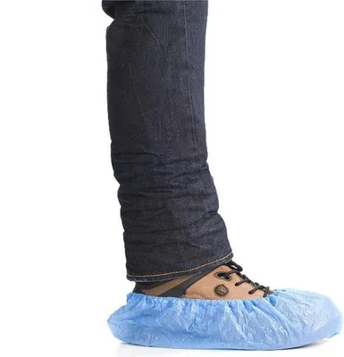 Produktbild von CHPN – Schuhhüte – Wasserdichte blaue Schuhüberzüge – 10 Stück/5 Paar – Universal – Einheitsgröße – Regenüberschuhe – Einweg-Schuhüberzug – Schuhschutz – Schwimmbad-Überschuhe