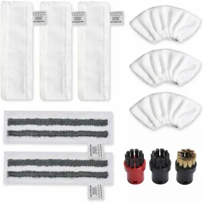 Obrázek produktu pro Příslušenství pro Karcher Easyfix SC2 SC3 SC4 SC5 Mikrovláknové návleky Ubrousky Mop Hadříky Kartáče Kulaté trysky pro parní čističe Náhradní díly