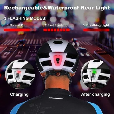Produktbild von Famanu Fahrradhelm mit USB-Aufladung - Verstellbar, abnehmbares magnetisches Visier, UV-Schutz, leicht