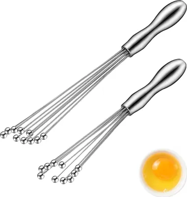 Produktbild von Schneebesen aus Edelstahl - ergonomisches Design - 2er-Set