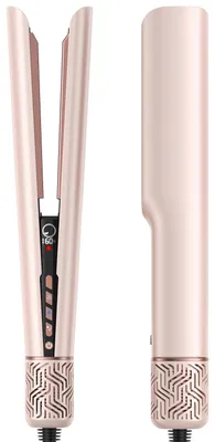 Produktbild von UKLISS 2-in-1-Airflow-Haarglätter zum Trocknen und Glätten, bis 80 °C, für mehr Glanz, Rosa