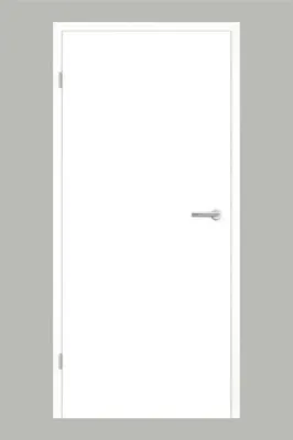 Produktbild von Pertura Zimmertür Yori CPL Design weiß (ähnlich RAL 9003) 86 x 198,5 cm Links ohne Schlüssellochbohrung