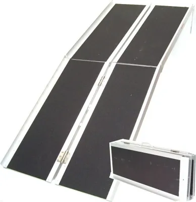 Produktbild von Rollstuhlrampe Kofferrampe 182cm faltbar Rampe 06067 Rollirampe Klapprampe