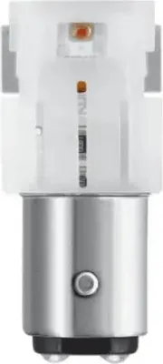 A close-up studio shot of a single automotive LED bulb.