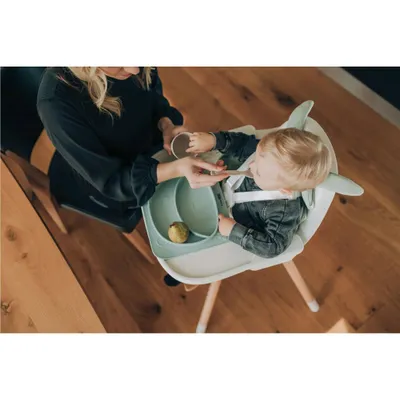 Produktbild von FreeON Silikonteller Teddybär, grau