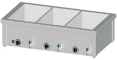 Produktbild von Bain Marie Tischgerät m. separaten Becken - für 3x GN 1/1085x600x310mm