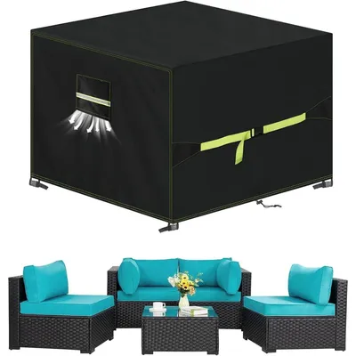 Produktbild von Abdeckhaube Gartenmöbel 420D Oxford 135x135x75cm Wasserdicht UV-beständig Winterfest