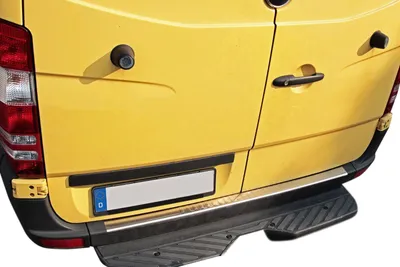Für Mercedes Sprinter W906 / VW Crafter LADEKANTENSCHUTZ Edelstahl MATT Schutz in der Farbe von Recambo e.K.
