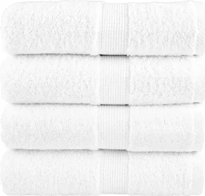 Obrázek produktu pro Prémiové mycí utěrky SOLUND 4 ks bílé 30x30 cm 600 g/m²