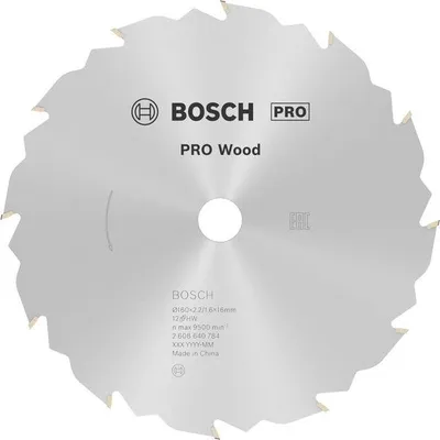 Produktbild von PRO Wood Kreissägeblatt, 160 x 2,2 x 16 mm, Z12
