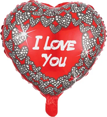 Produktbild von Herz-Folienballon „I Love you“ 18 Zoll, 1 Stk.