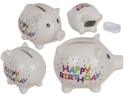 Produktbild von OOTB Sparschwein "Happy Birthday" ca. 88 cm