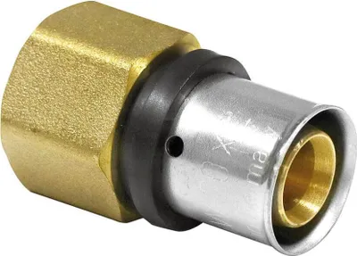 Produktbild von Pipetec Pressfitting Mehrschichtverbundrohr TH U Übergang auf IG 16 / 20 / 26 mm - 20 x 2mm - 1/2"