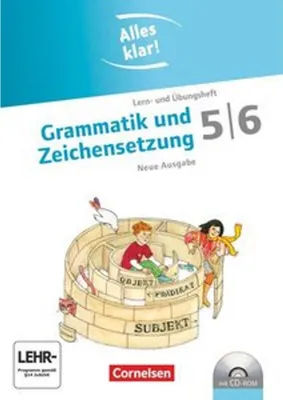 Immagine prodotto di Alles klar! Deutsch. Sekundarstufe I 5./6. Schuljahr. Grammatik und Zeichensetzung. Inkl.CD-ROM
