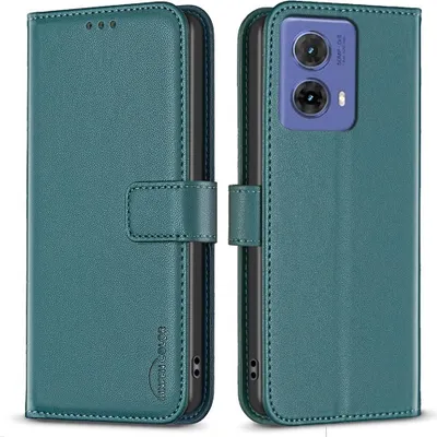 Produktbild von Motorola Moto G85 Hülle - BINFEN Klapphülle - Grün