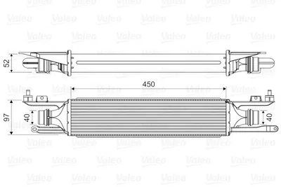 Produktbild von VALEO 818578 Ladeluftkühler LLK für OPEL Corsa D Schrägheck (S07) Turbo Intercooler