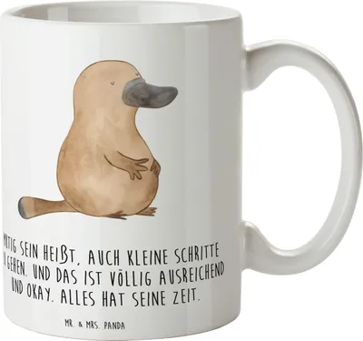 Produktbild von Mr. & Mrs. Panda Geschenktasse Selbstvertrauen stärken - Weiß - Geschenk, Vertrauem, Selbstliebe, Teetasse, Trost, Becher, Kaffeebecher, Inspiration, Motivationsschub