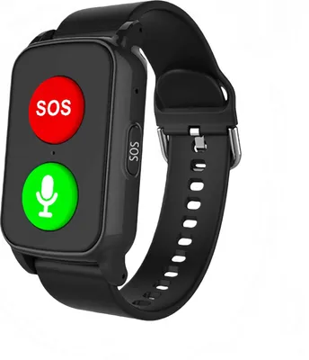 Produktbild von Zimilo GPS Smartwatch Senioren Herzfrequenz Körpertemperatur Blutsauerstoff IP68 Wasserdicht Sturzerkennung SIM-Karte Lange Standby OEM ODM Schwarz