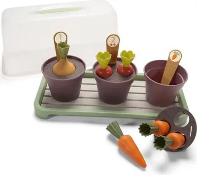 Produktbild von Dantoy Green Garden Mini-Gewächshaus Spielset 18-teilig Kunststoff