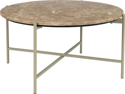 Produktbild von Housecraft Living Tooz Beistelltisch Rund 60 cm Marmor Beige